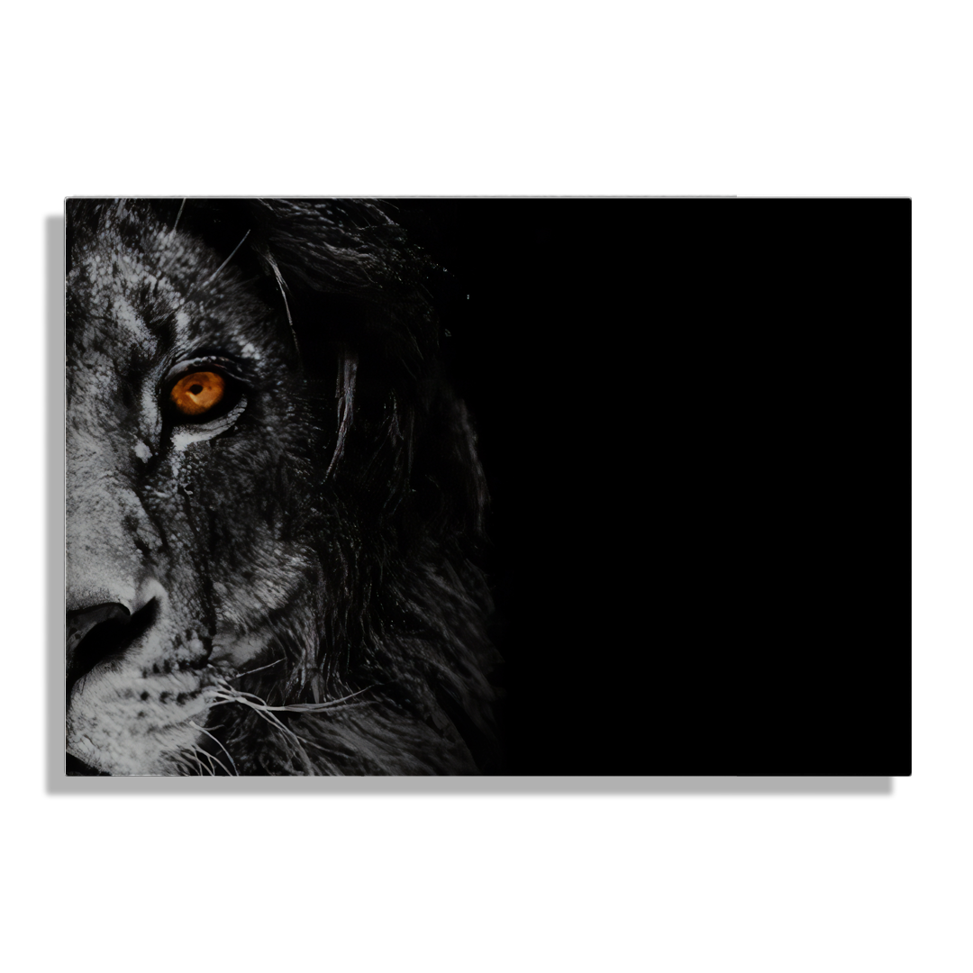 Cuadro Impreso León Dorado