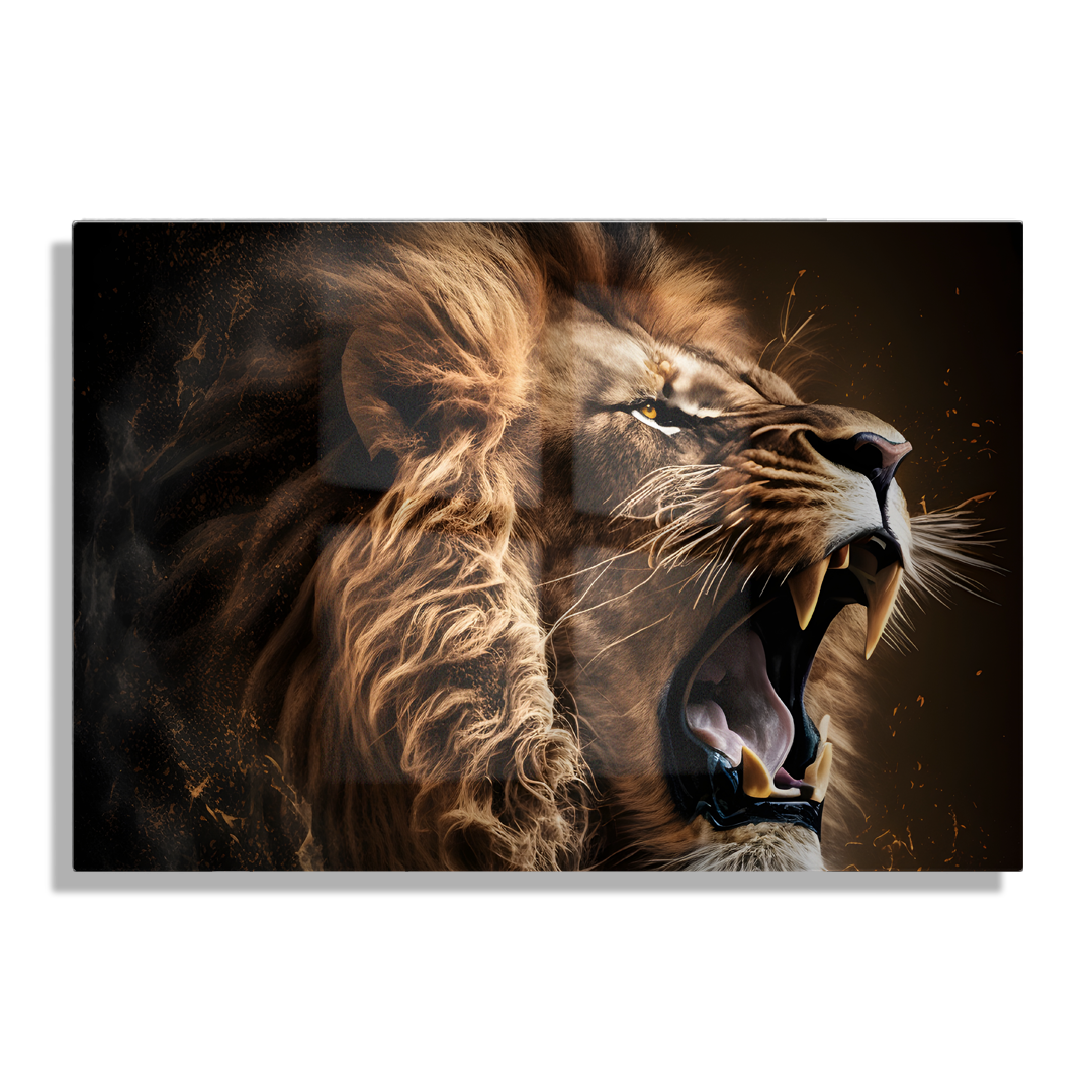 Cuadro Impreso León Multicolor