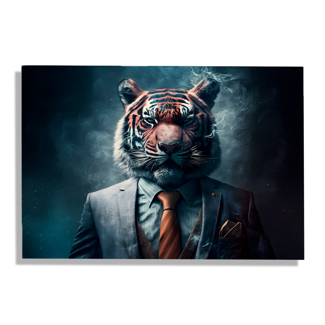 Cuadro Impreso Perro Ejecutivo