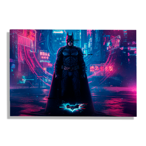 Cuadro Impreso Batman Neón